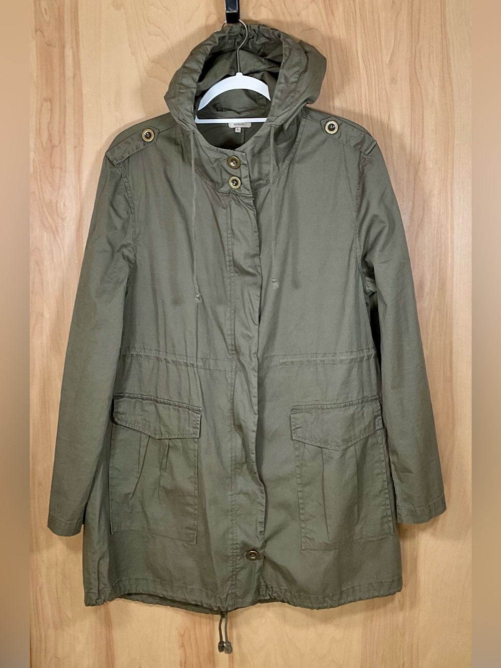 Sashimi Army Green Hooded Jacket - EUC
